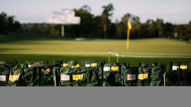 Masters scene chairs greenside Augusta National